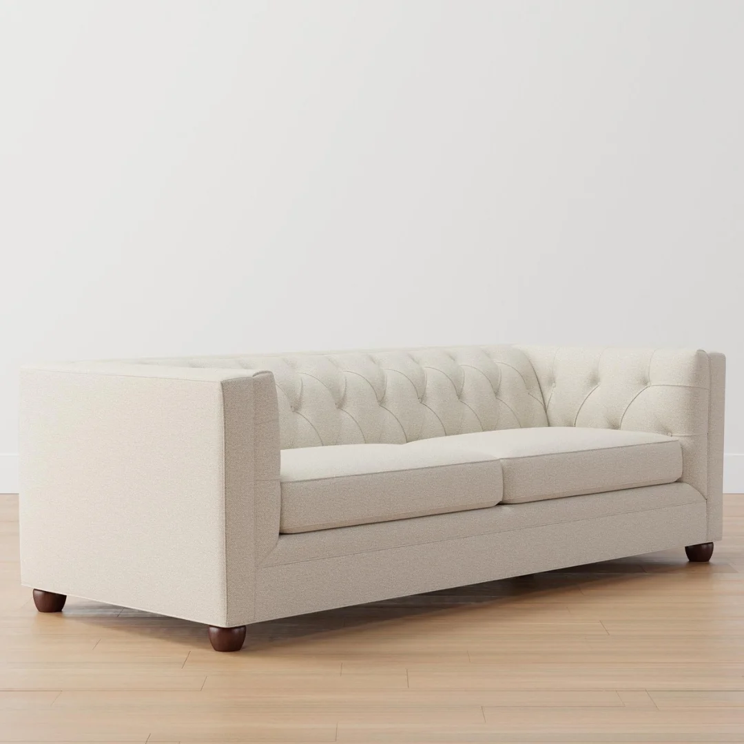 Two-seater sofa for comfortable relaxation.