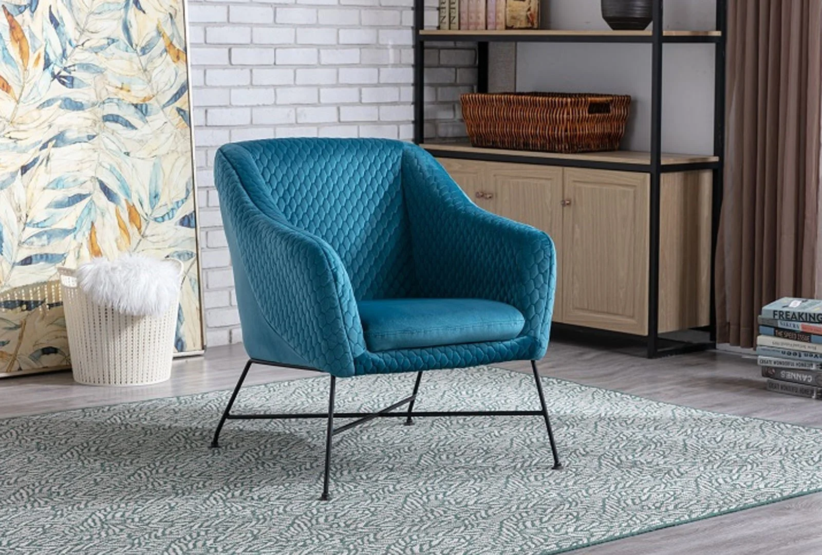 Comfortable accent chair in a modern design