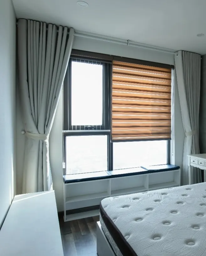 Elegant American style curtains in a classic living room setting.