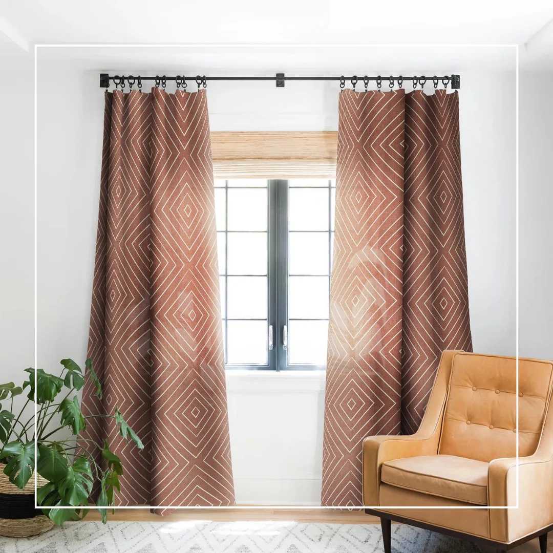 Dark curtains for room darkening