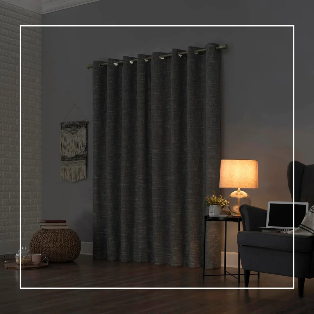 Blackout curtains block out light