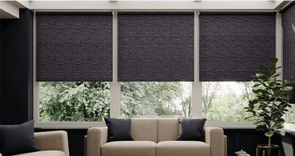 Classic design with blinds.