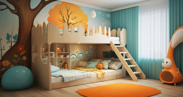 Elevate your room with bunk beds.