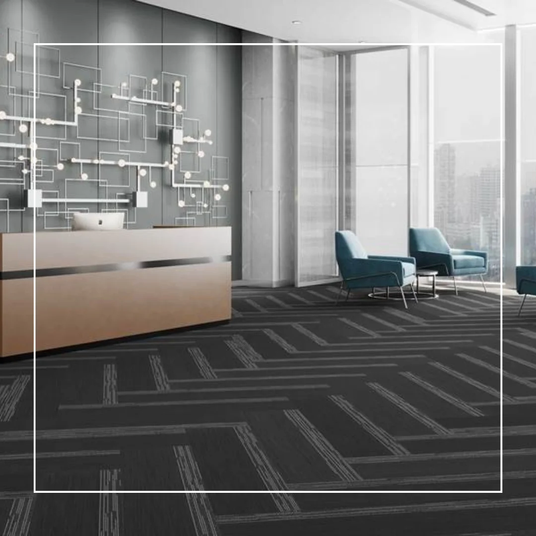 Minimalist style carpet tile for modern interior designs