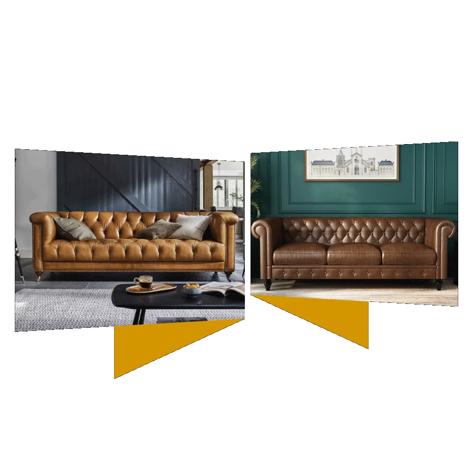 Classic Chesterfield Sofas: Timeless elegance.