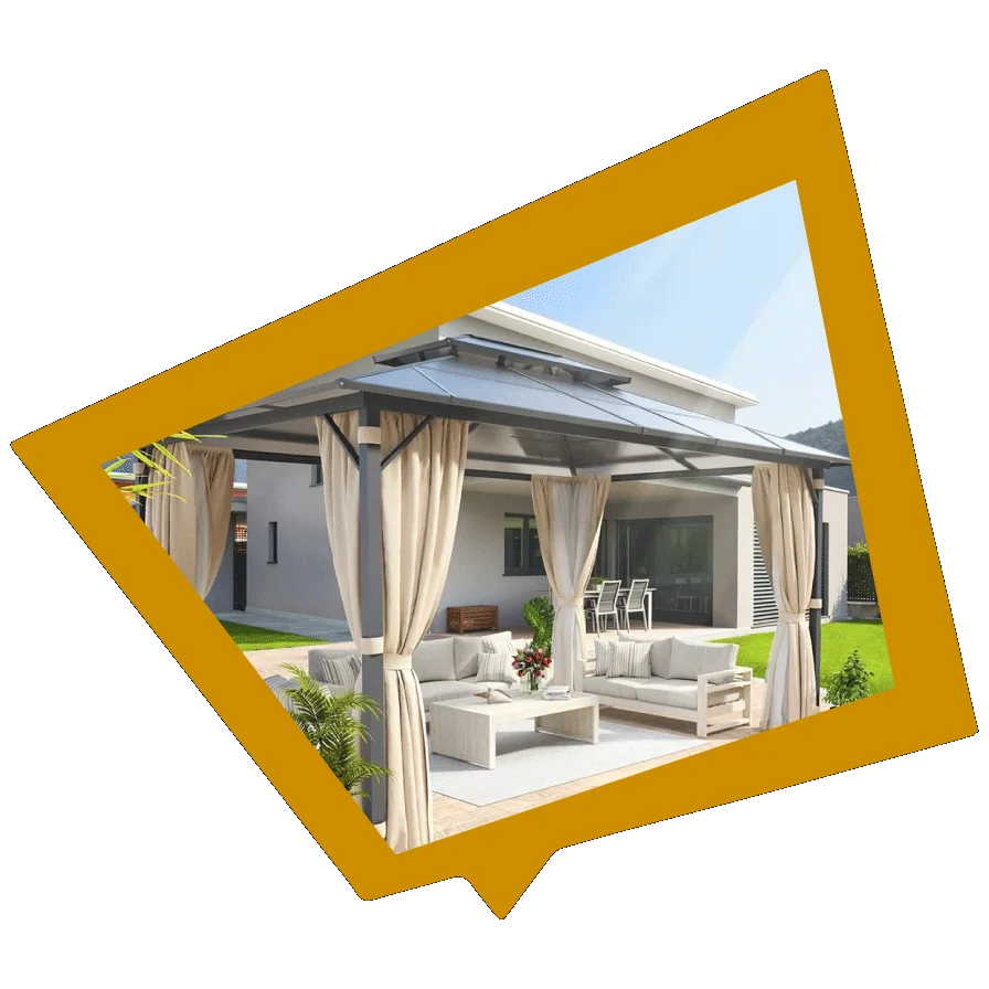 Find the perfect fit with a custom made gazebo.