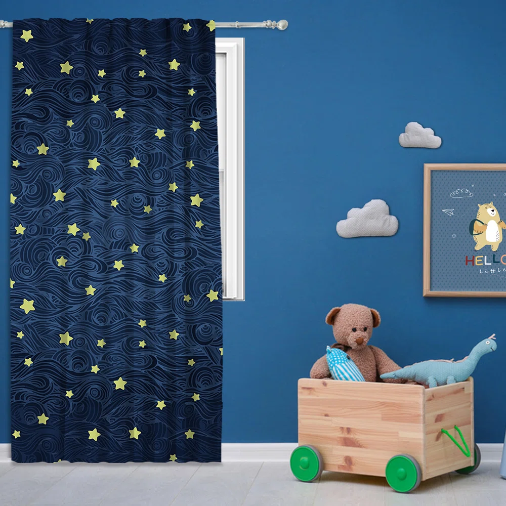 Nautical themed curtains with sailboats and anchors