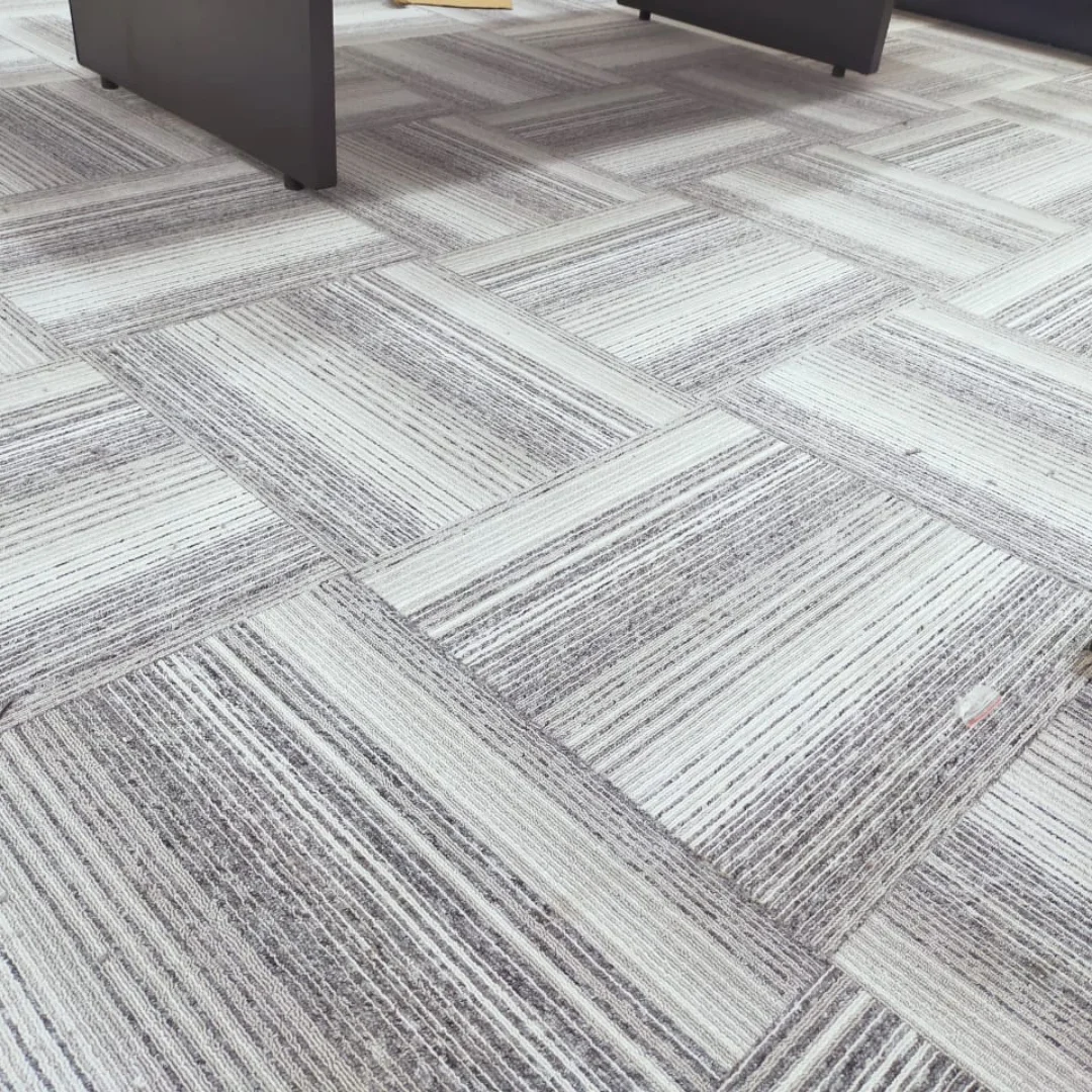 Picture of a minimalist carpet design in a simple office interior