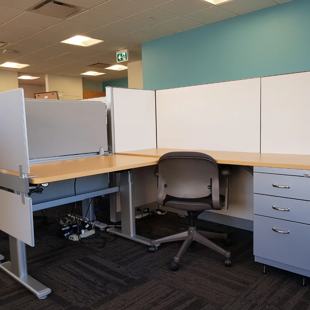 Upgrade your workspace layout with office workstations and dividers.