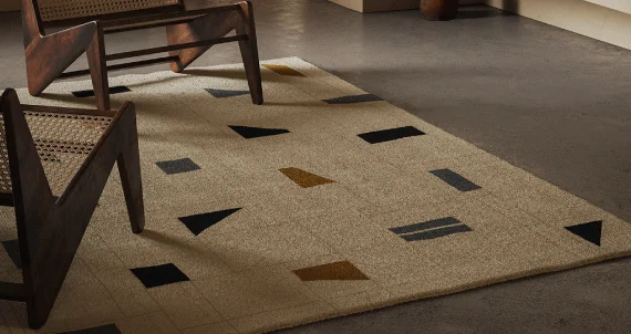 Functional and decorative rug materials.