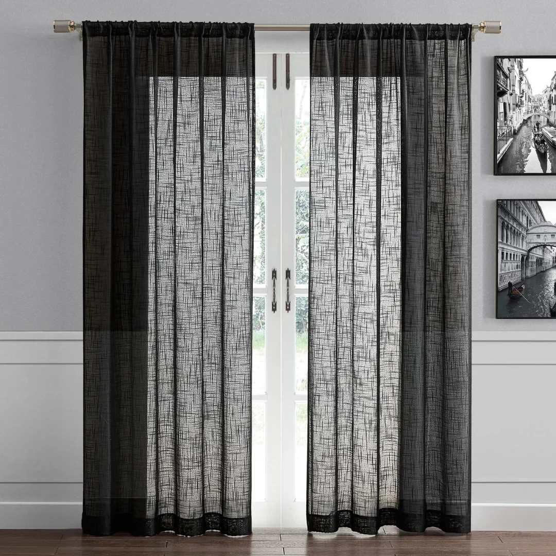 Privacy curtains with light filtering