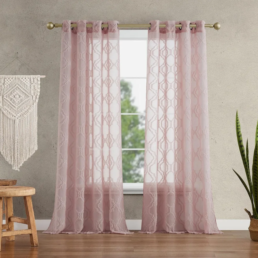 Layered sheer curtains