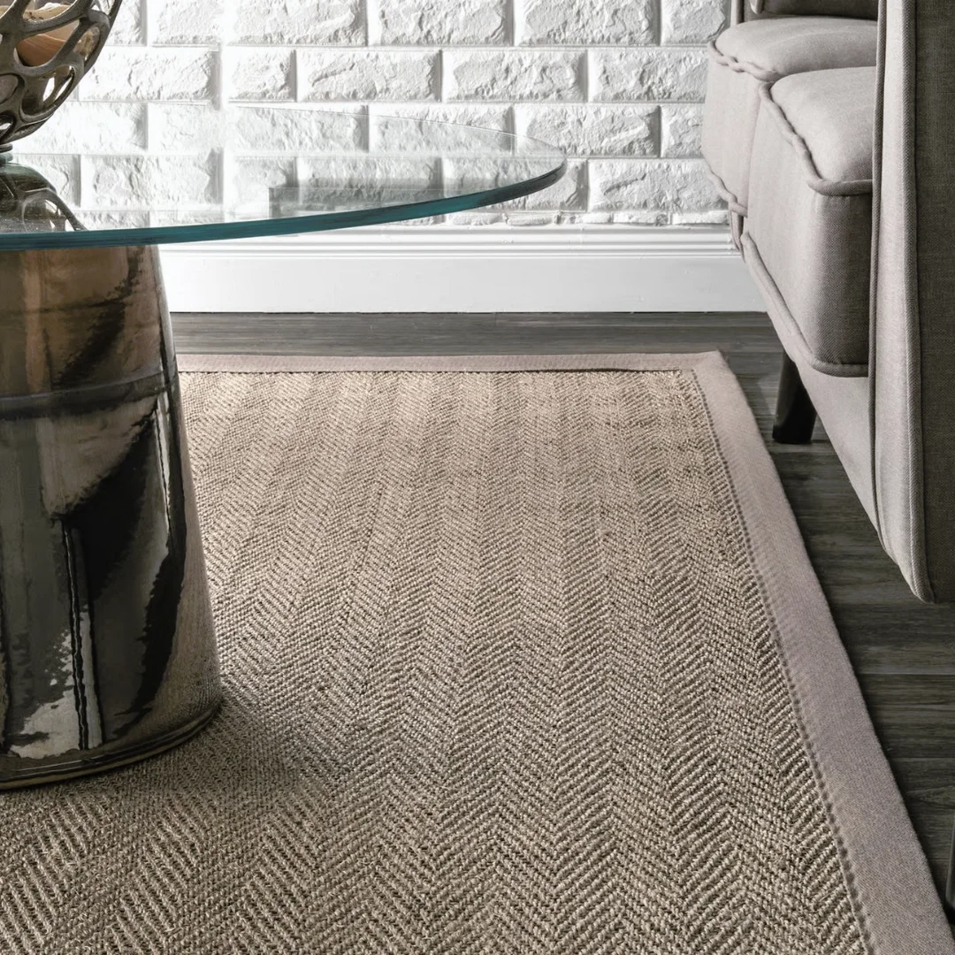 Cozy bedroom enhanced by the natural beauty of a sisal carpet.